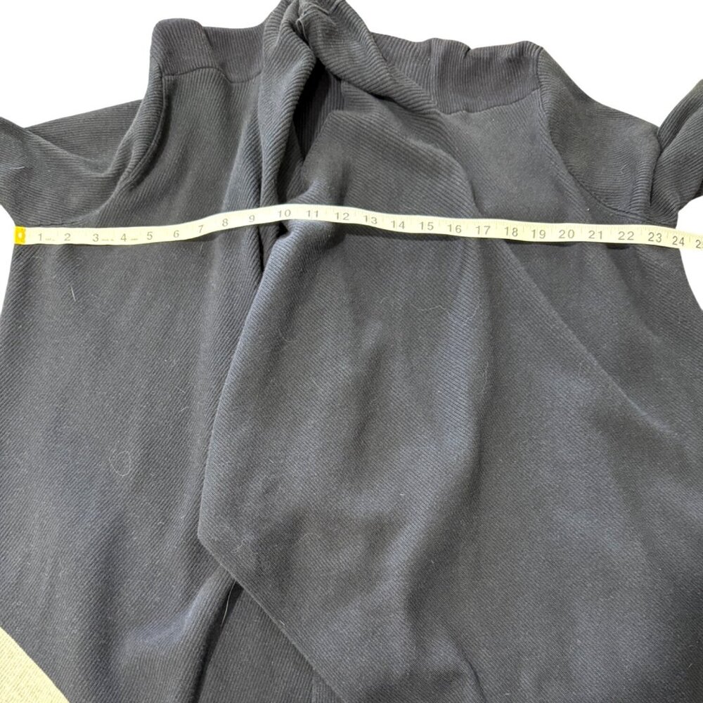 Lauren Ralph Lauren Cardigan Open Front Navy Blue With Gray Trim Womens Size 2X - Picture 6 of 8